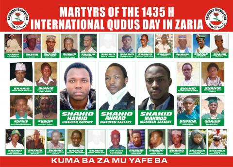 Blood on the Hands of Nigerian Military: All for Decisive Action on the Zaria - Quds 34